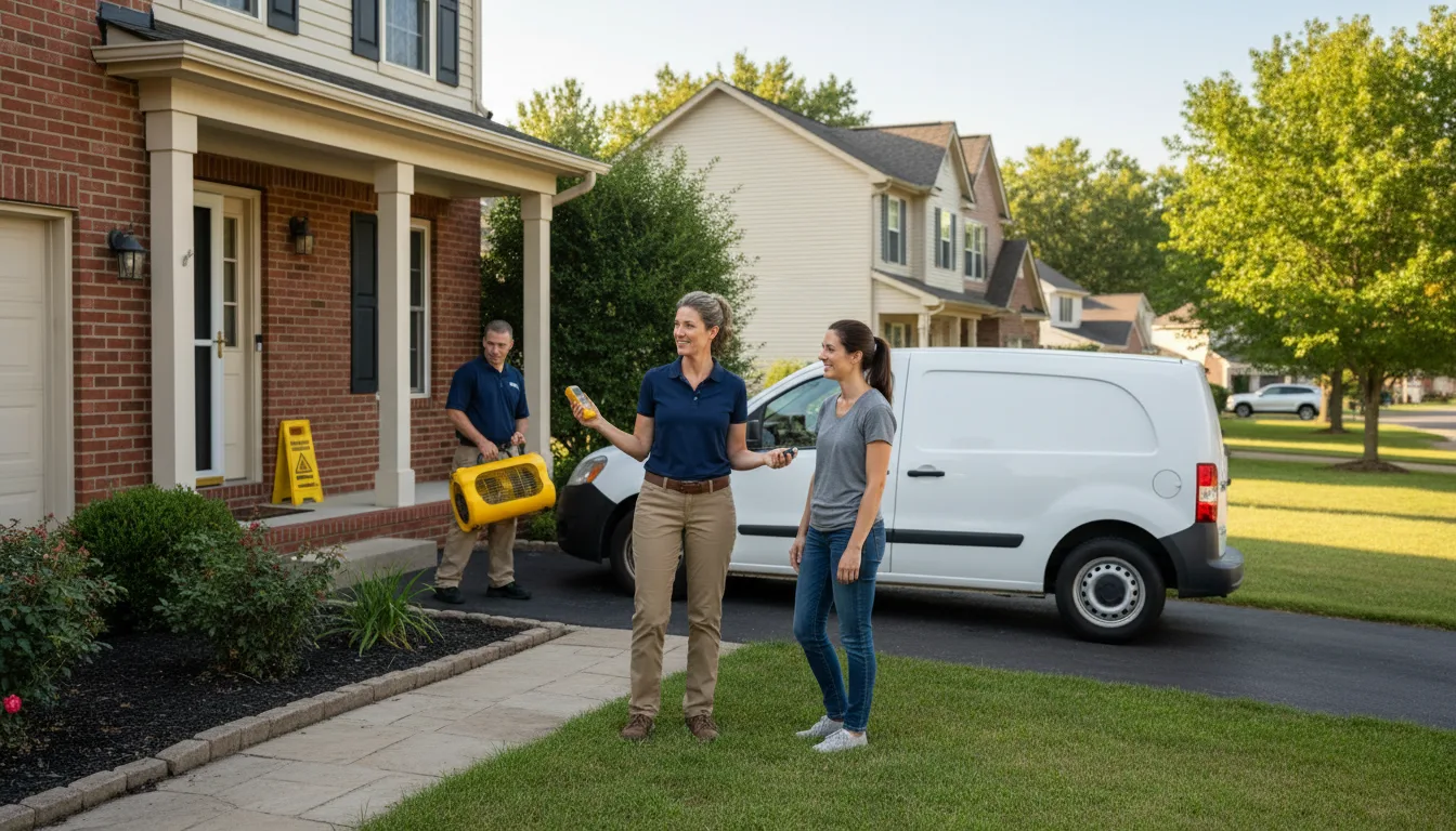 Residential water damage restoration in Sterling, CO